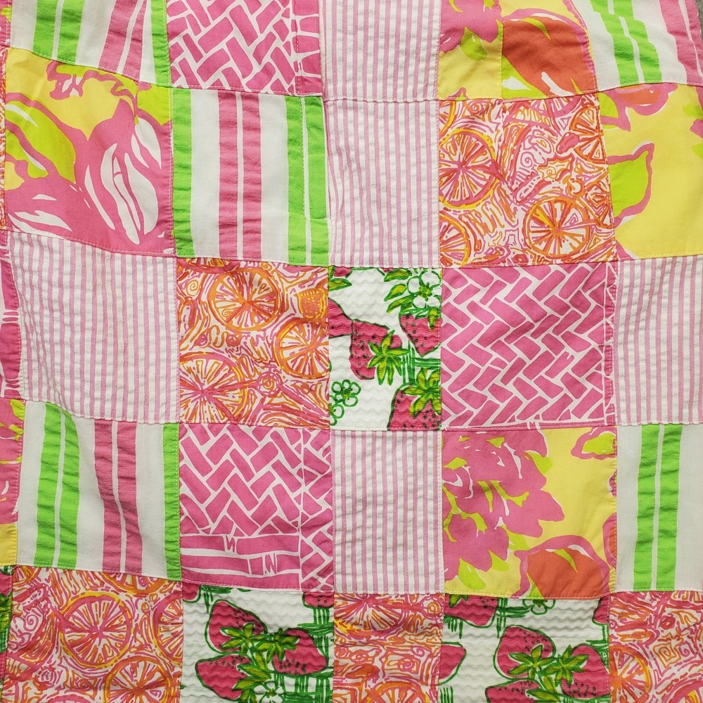 Lilly Pulitzer Karlo Mini Party Skirt Womens 4 Multicolor Geometric Back Zip‎ - Picture 8 of 8